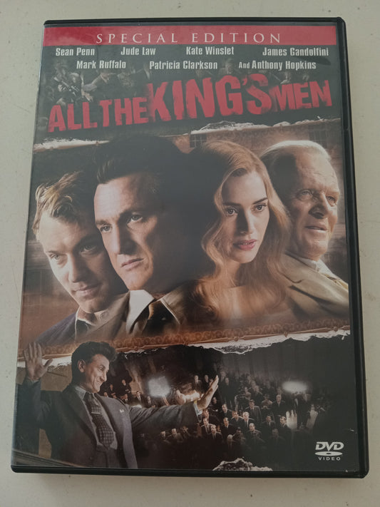 All The Kings Men, Special Ed. DVD Movie, Sean Penn Widescreen, Rated PG-13, USED