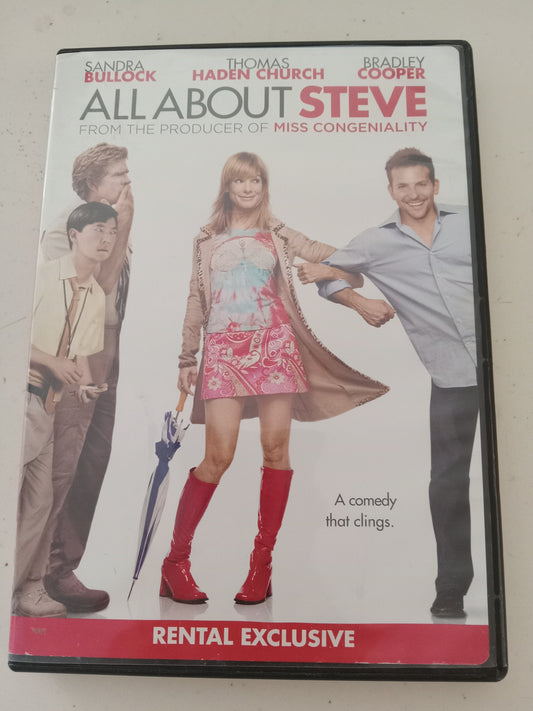 All About Steve, DVD Movie, Sandra Bullock Widescreen, Rated PG-13, USED