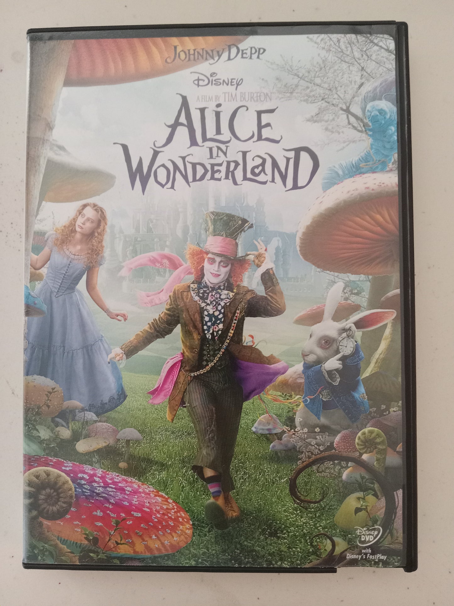 Alice In Wonderland, Johnny Depp, DVD Movie, Widescreen, Rated PG, USED