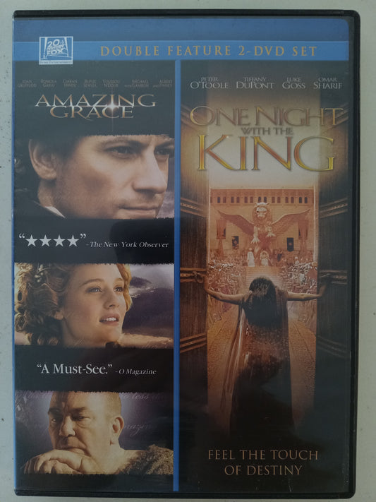 Amazing Grace, One Night With The King, 2 Discs, Double Feature, DVD Movies, Widescreen, Rated PG, USED