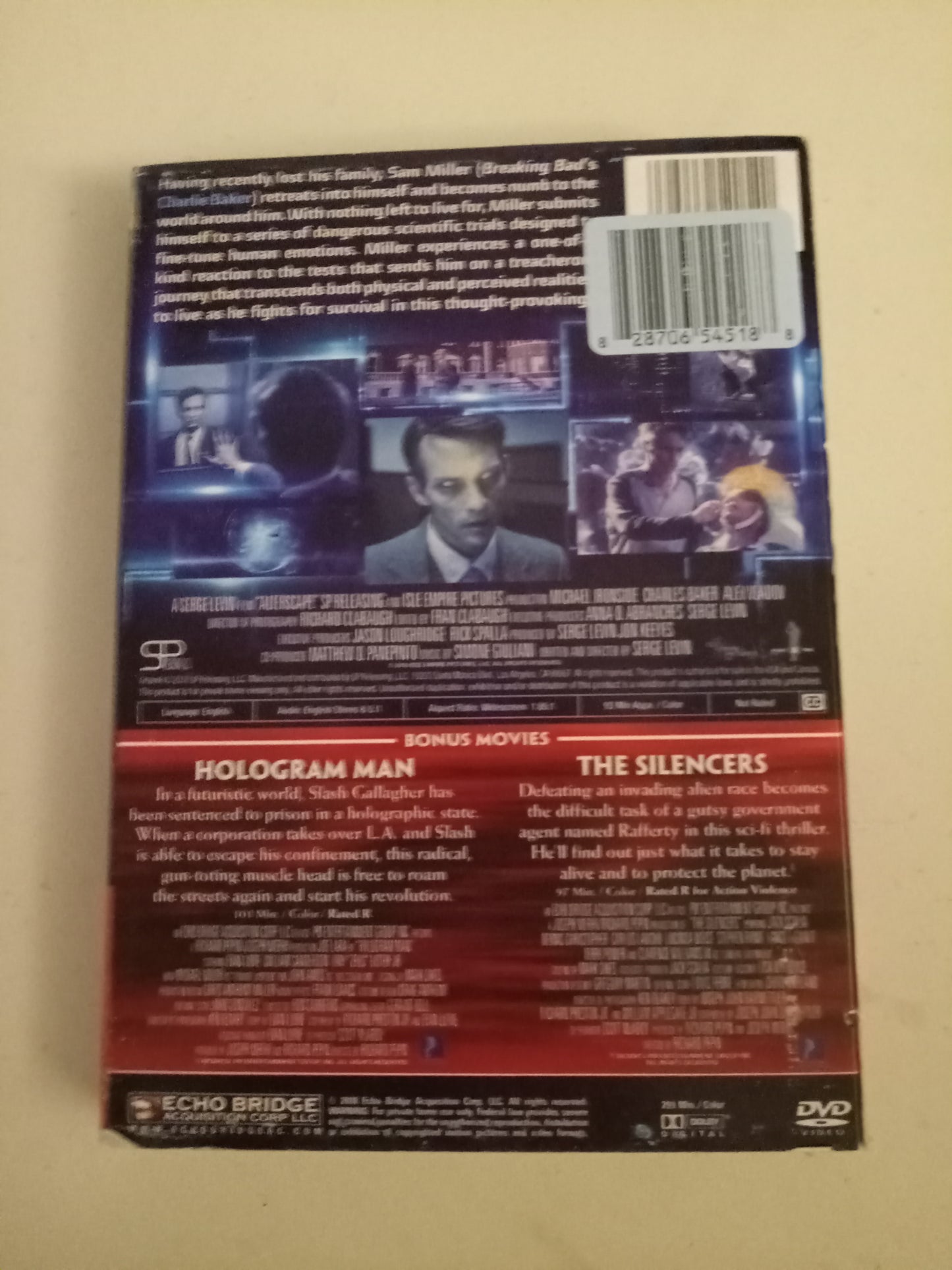 Alterscape, Hologram Man, Silencers, 3 DVD Movies, Widescreen, Rated R, Not-Rated, NEW