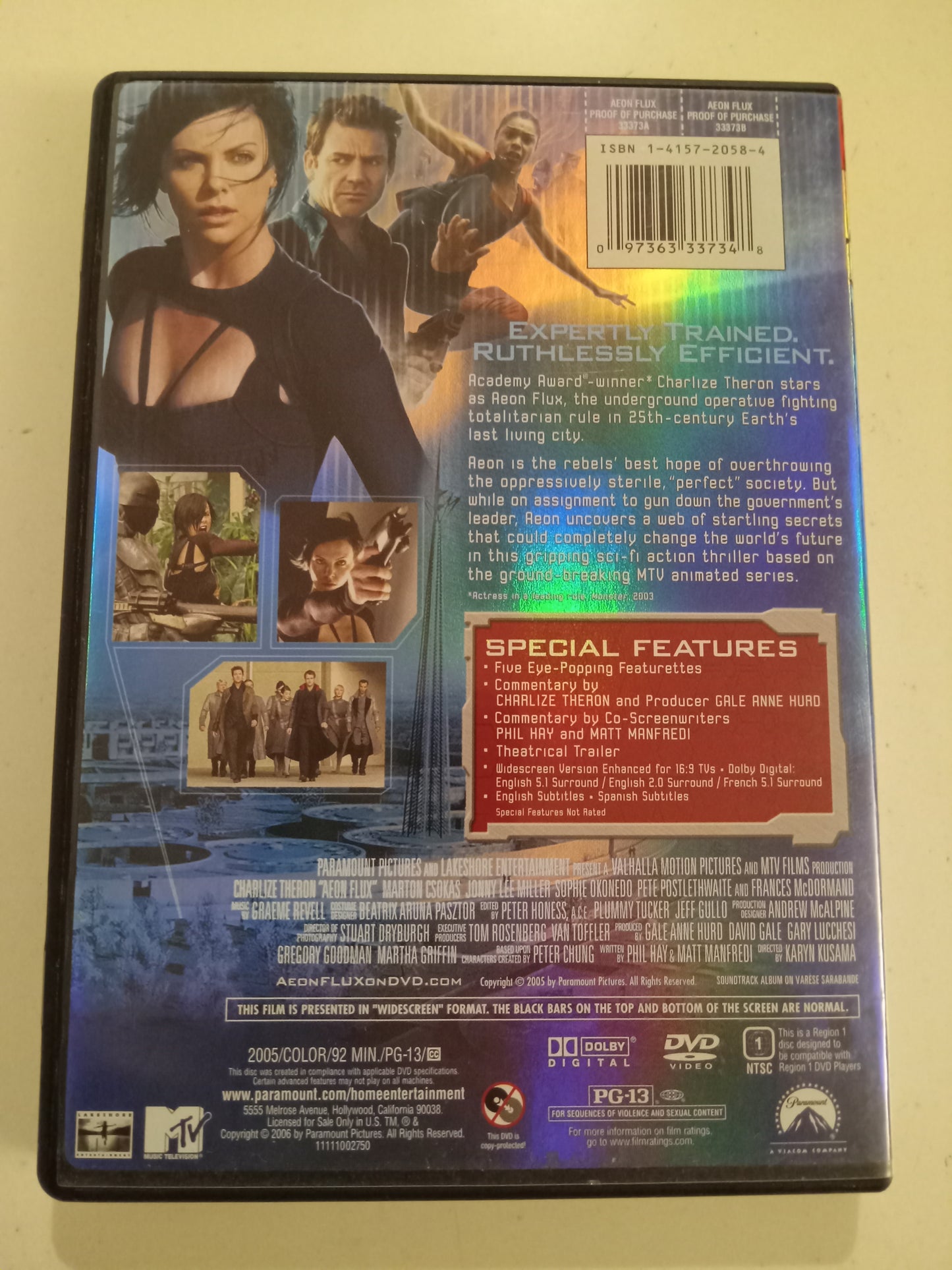 Aeonflux, DVD Movie, Special Collectors Edition Widescreen, Rated PG, USED