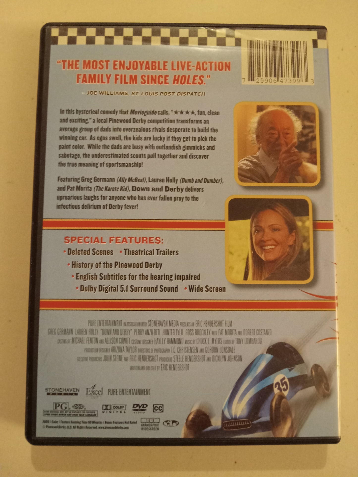 Down And Derby, Rev'd Up Ed. DVD Movie, Widescreen, Rated PG, NEW/USED