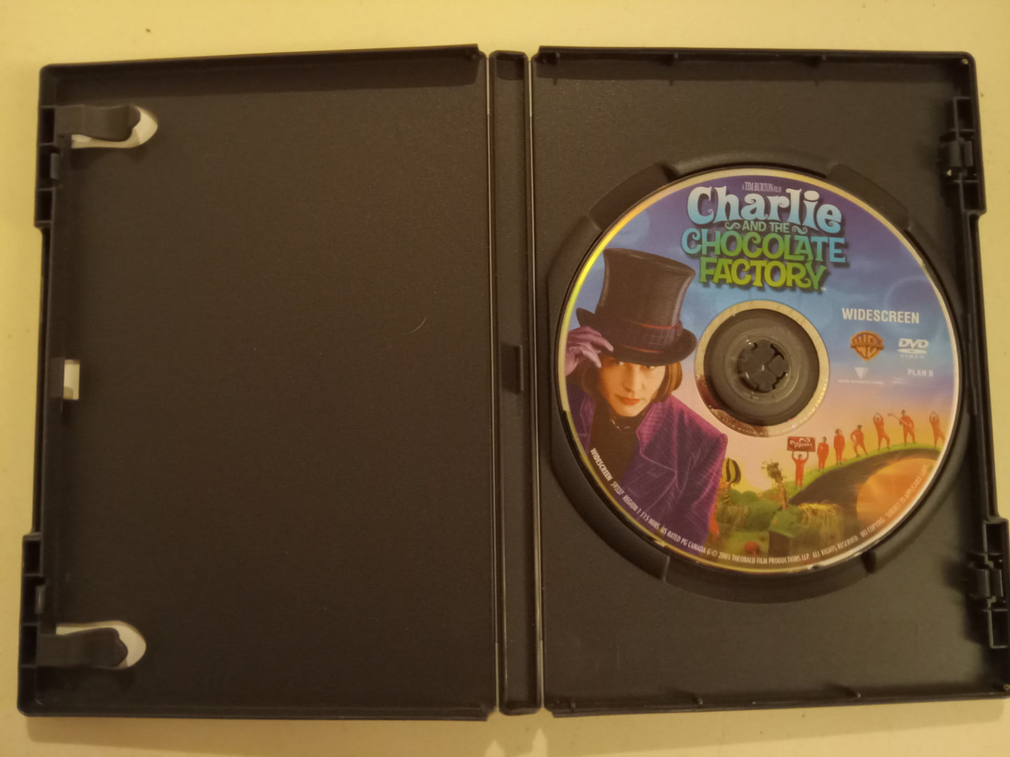 Charlie And The Chocolate Factory, 2 Discs Deluxe Ed, DVD Movie, Widescreen, Rated PG, USED