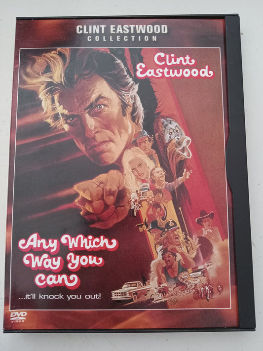 Any Which Way You Can, Clint Eastwood DVD Movie, Widescreen, Rated PG, USED