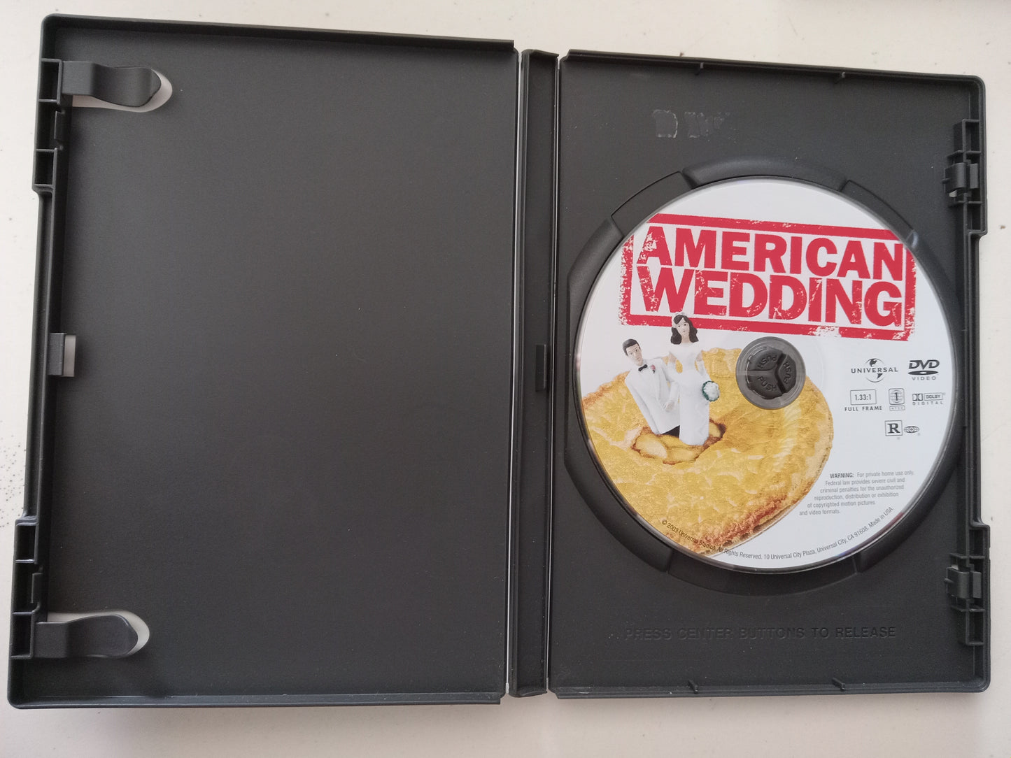 American Wedding, Extended Party Ed. DVD Movie, Jason Biggs Fullscreen/Widescreen, Rated R, Not Rated, USED