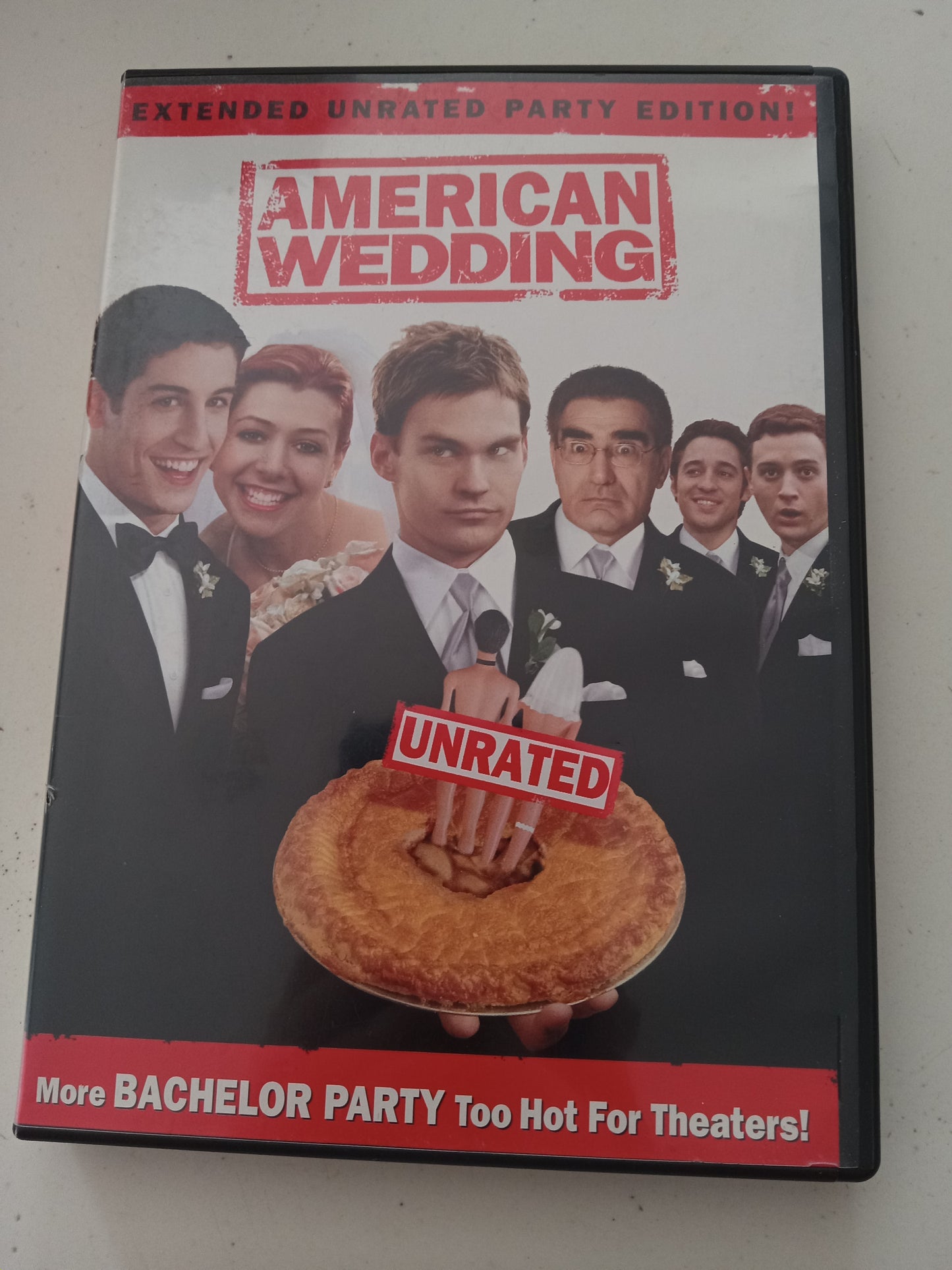 American Wedding, Extended Party Ed. DVD Movie, Jason Biggs Fullscreen/Widescreen, Rated R, Not Rated, USED