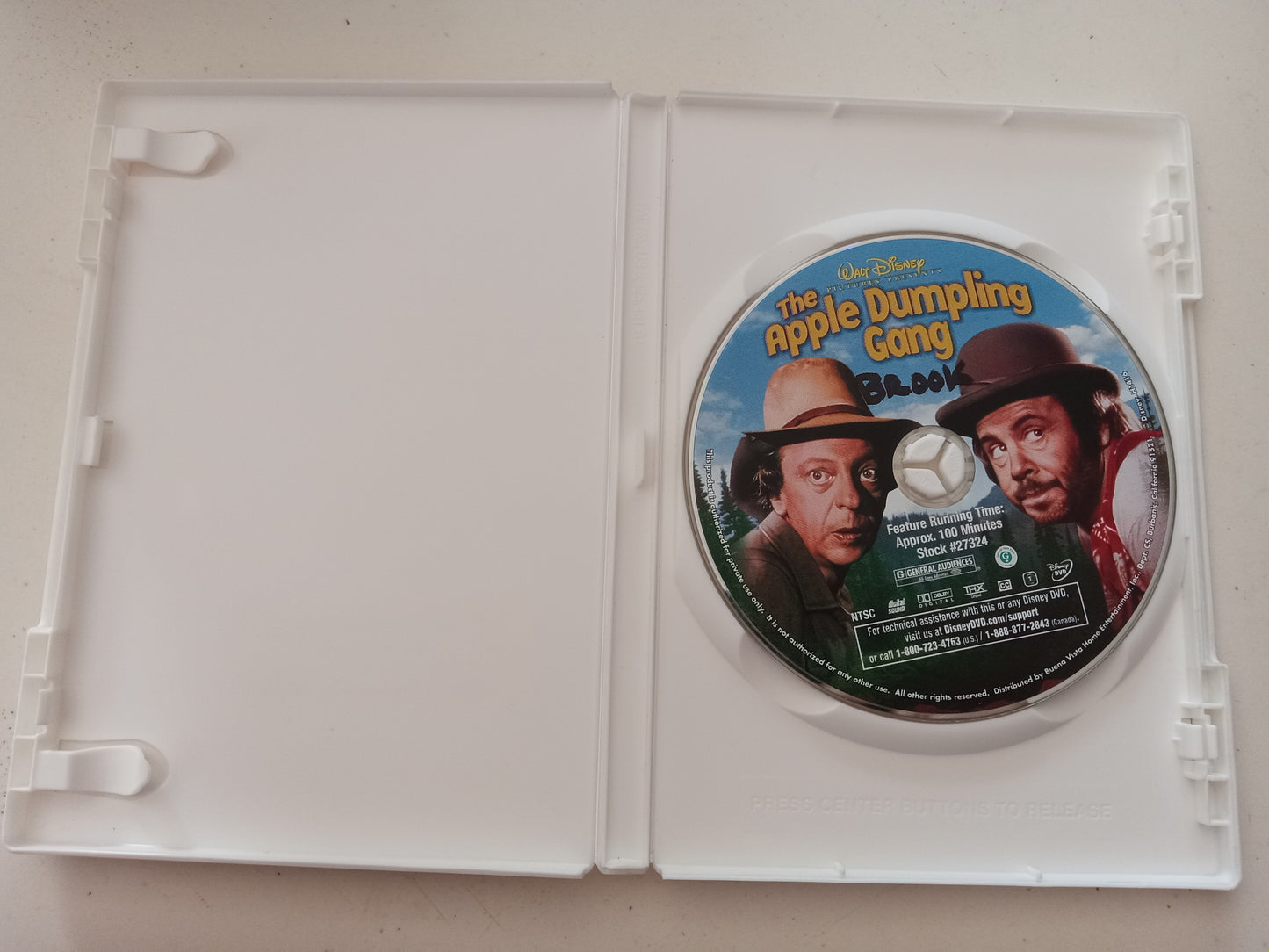 The Apple Dumpling Gang Rides Again, DVD Movie, Don Knotts Fullscreen, Rated G, USED