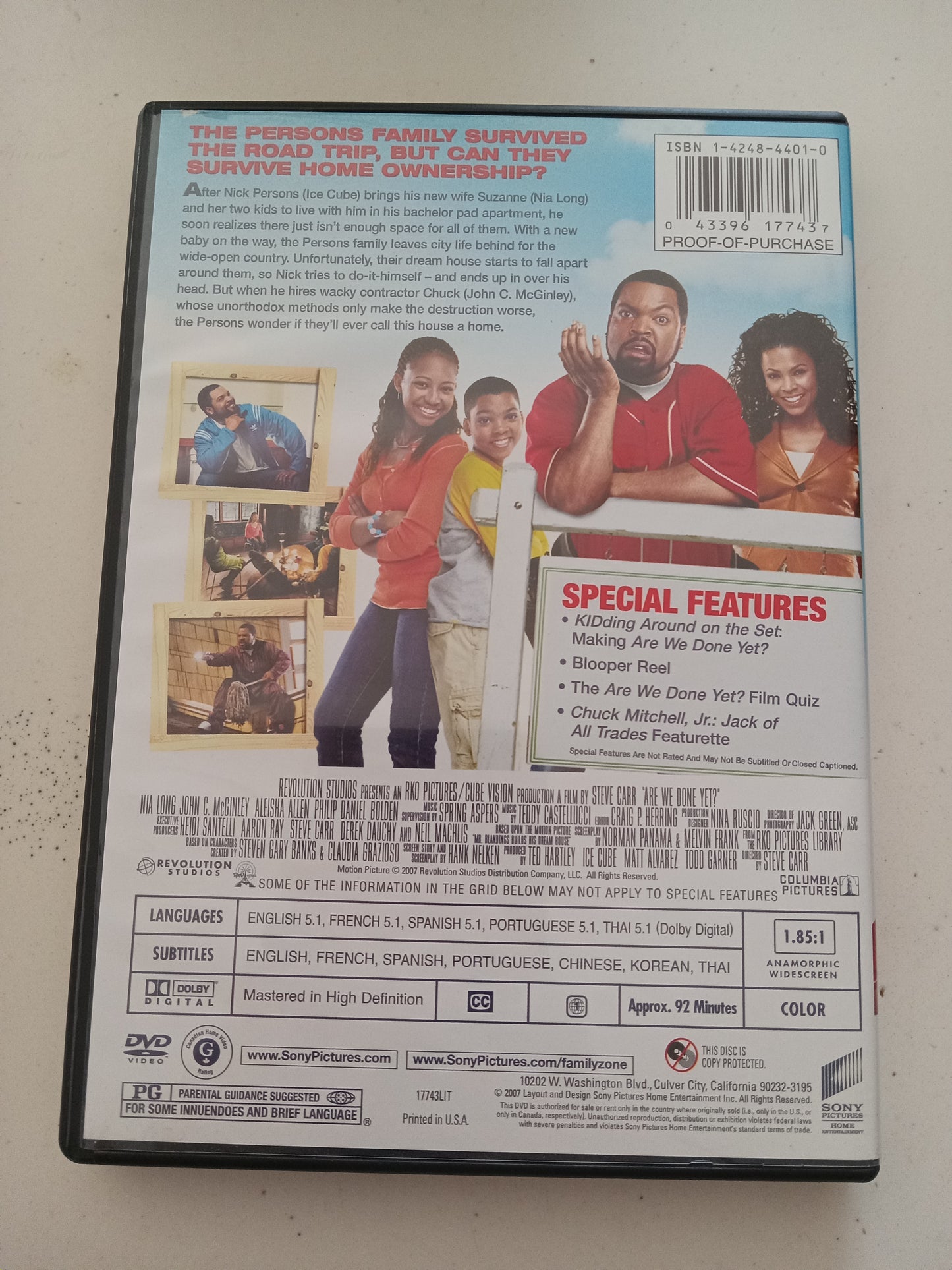 Are We Done Yet, DVD Movie, Ice Cube Widescreen, Rated PG, USED