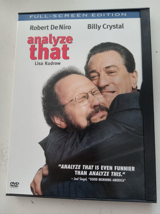 Analyze That, DVD Movie, Robert DeNiro Fullscreen, Rated R, USED