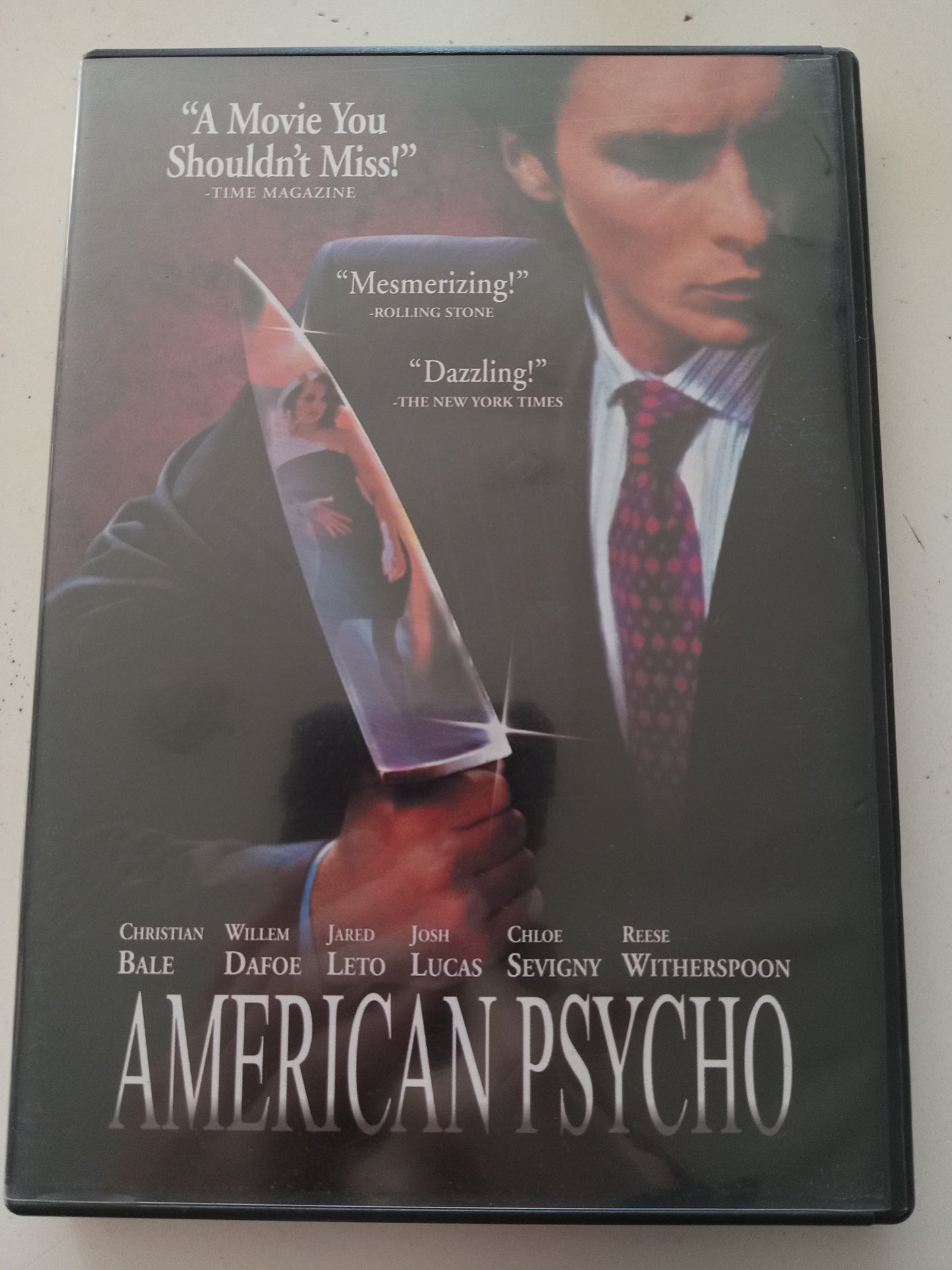 American Psycho, DVD Movie, Christian Bale Widescreen, Rated R, USED