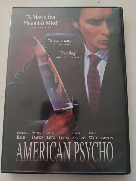 American Psycho, DVD Movie, Christian Bale Widescreen, Rated R, USED