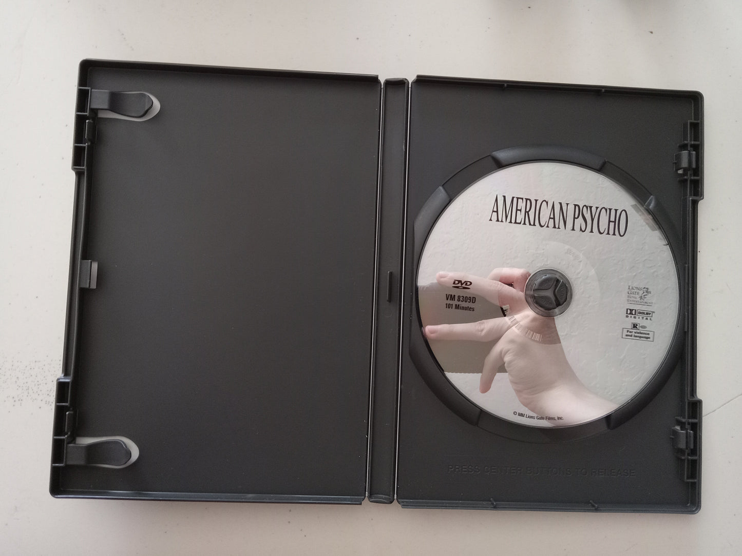 American Psycho, DVD Movie, Christian Bale Widescreen, Rated R, USED