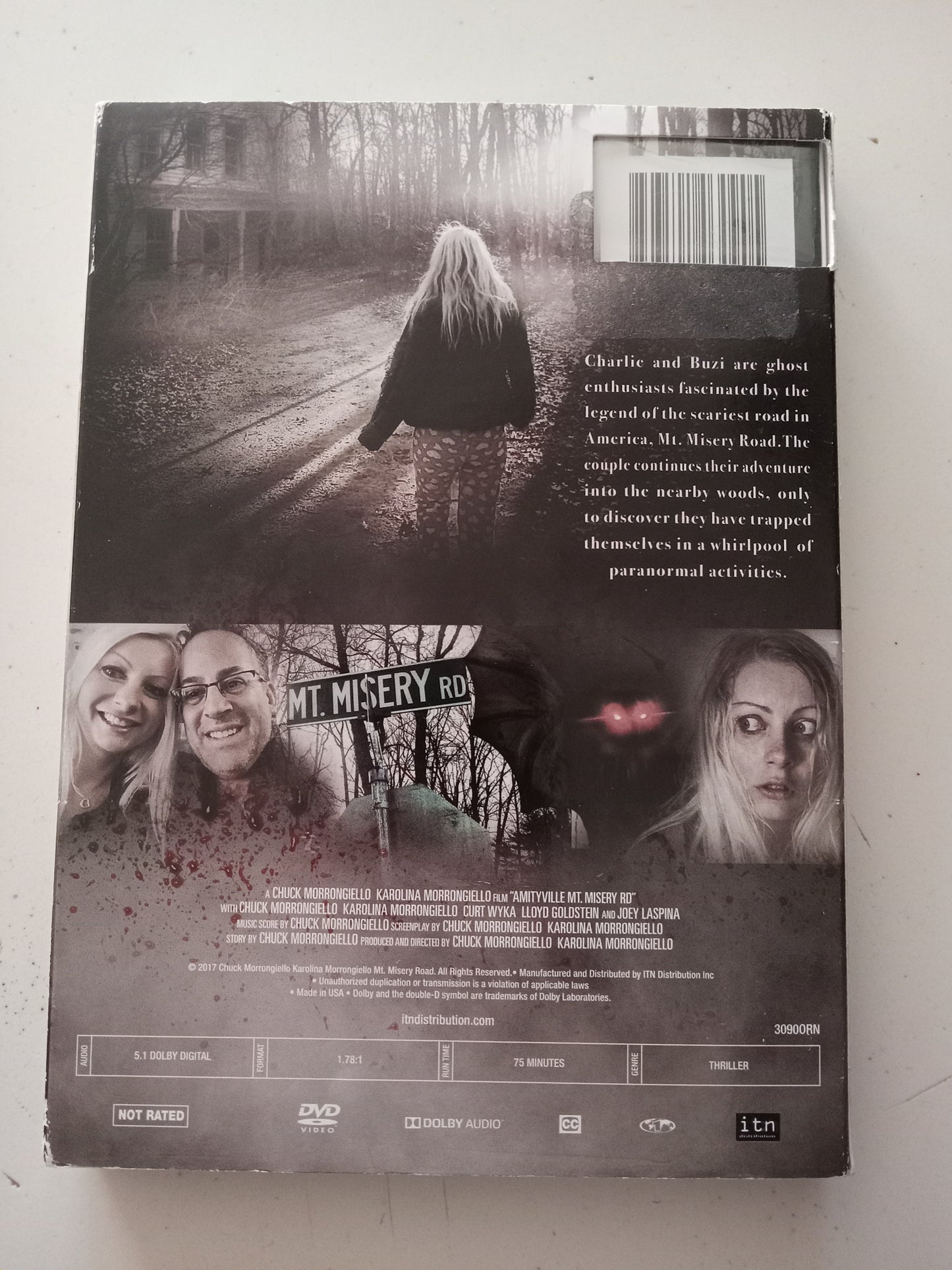 Amityville Mt Misery Road, 2017 DVD Movie, Chuck Morrongiello Widescreen, Not-Rated, NEW