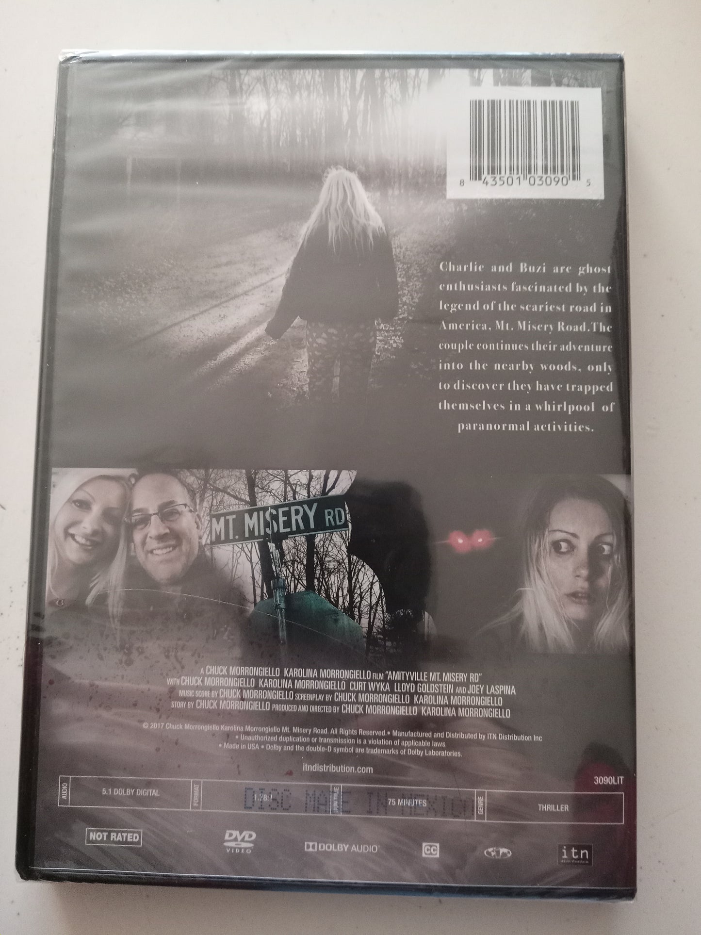 Amityville Mt Misery Road, 2017 DVD Movie, Chuck Morrongiello Widescreen, Not-Rated, NEW