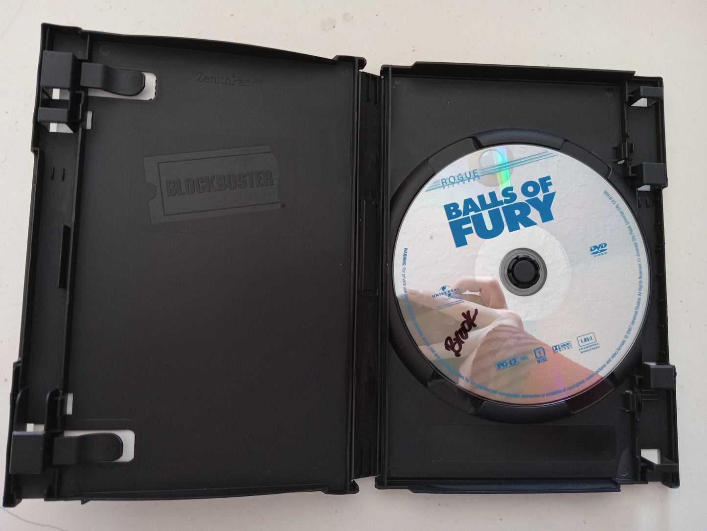 Balls Of Fury, DVD Movie, Christopher Walken Widescreen, Rated PG-13, USED