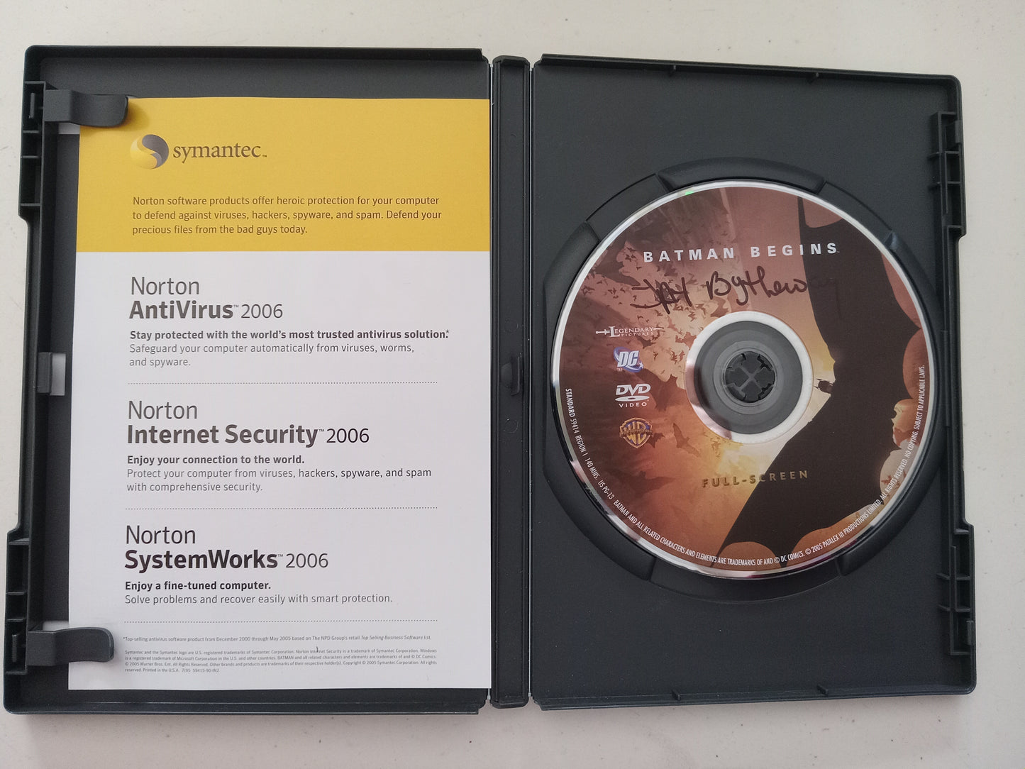 Batman Begins, DVD Movie, Christian Bale Fullscreen/Widescreen, Rated PG-13, USED