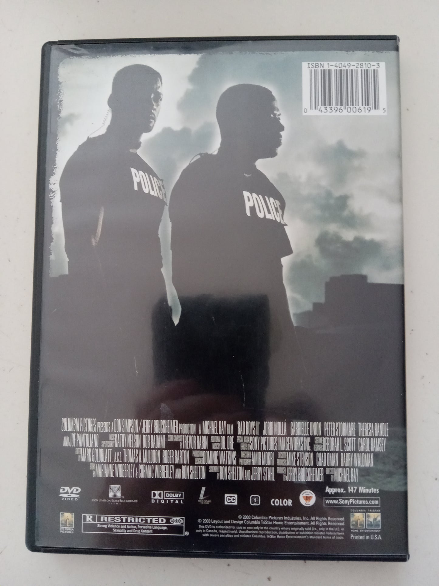 Bad Boys II, 2 Disc Edition DVD Movie, Will Smith Widescreen, Rated R, USED
