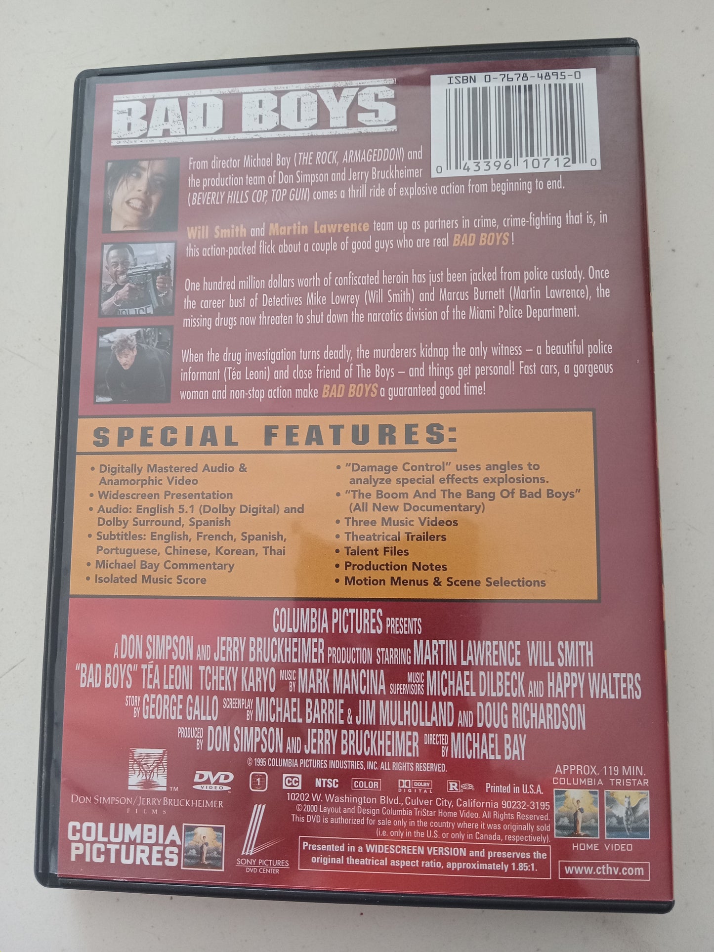 Bad Boys, Whatcha Gonna Do? DVD Movie, Martin Lawrence Widescreen, Rated R, USED