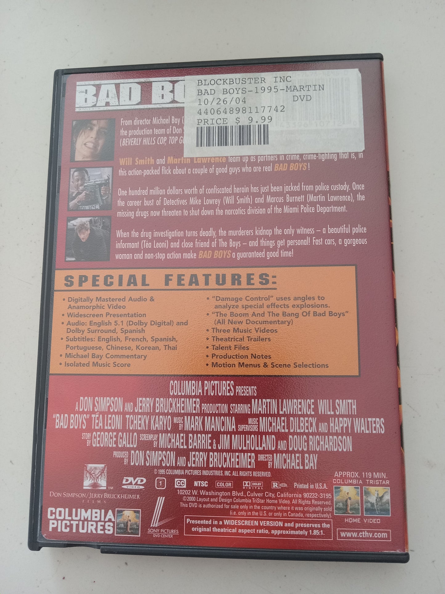 Bad Boys, Whatcha Gonna Do? DVD Movie, Martin Lawrence Widescreen, Rated R, USED