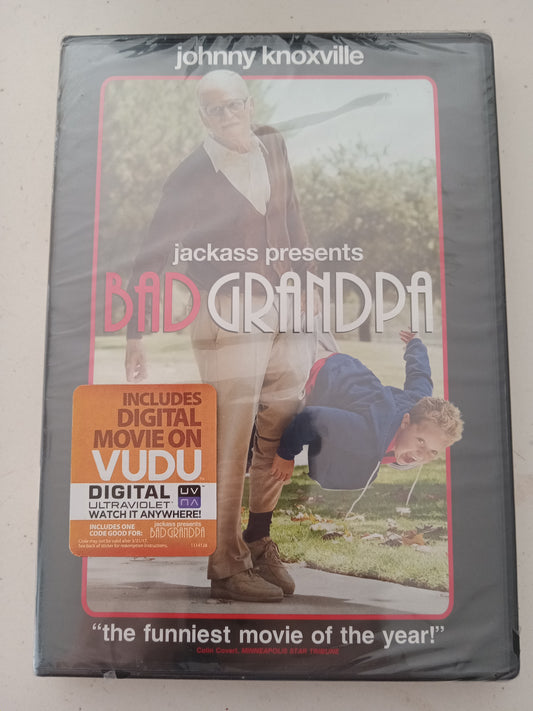 Bad Grandpa, Jackass Presents DVD Movie, Johnny Knoxville Widescreen, Rated R, NEW/USED
