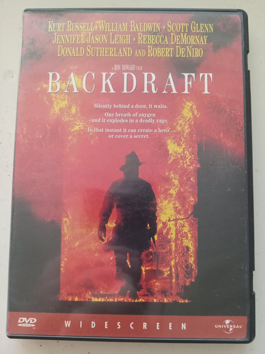 Backdraft, DVD Movie, Kurt Russell Widescreen, Rated R, USED