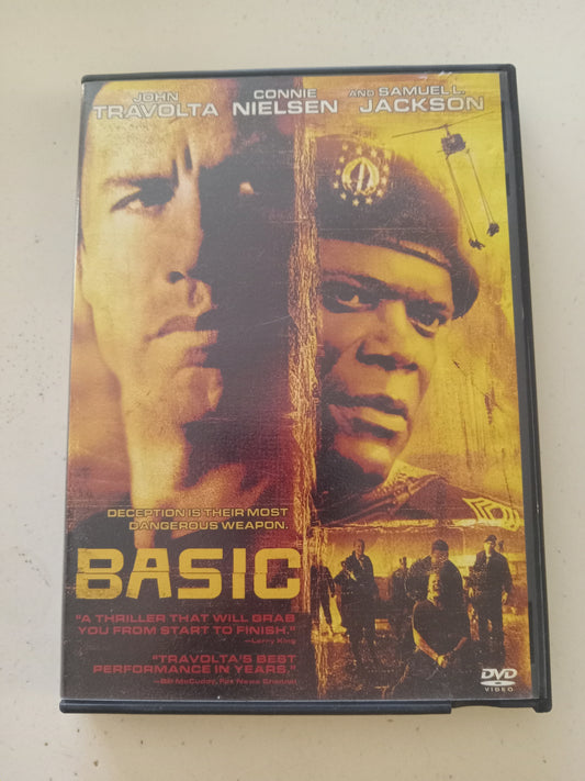 Basic, DVD Movie, John Travolta Widescreen, Rated R, USED
