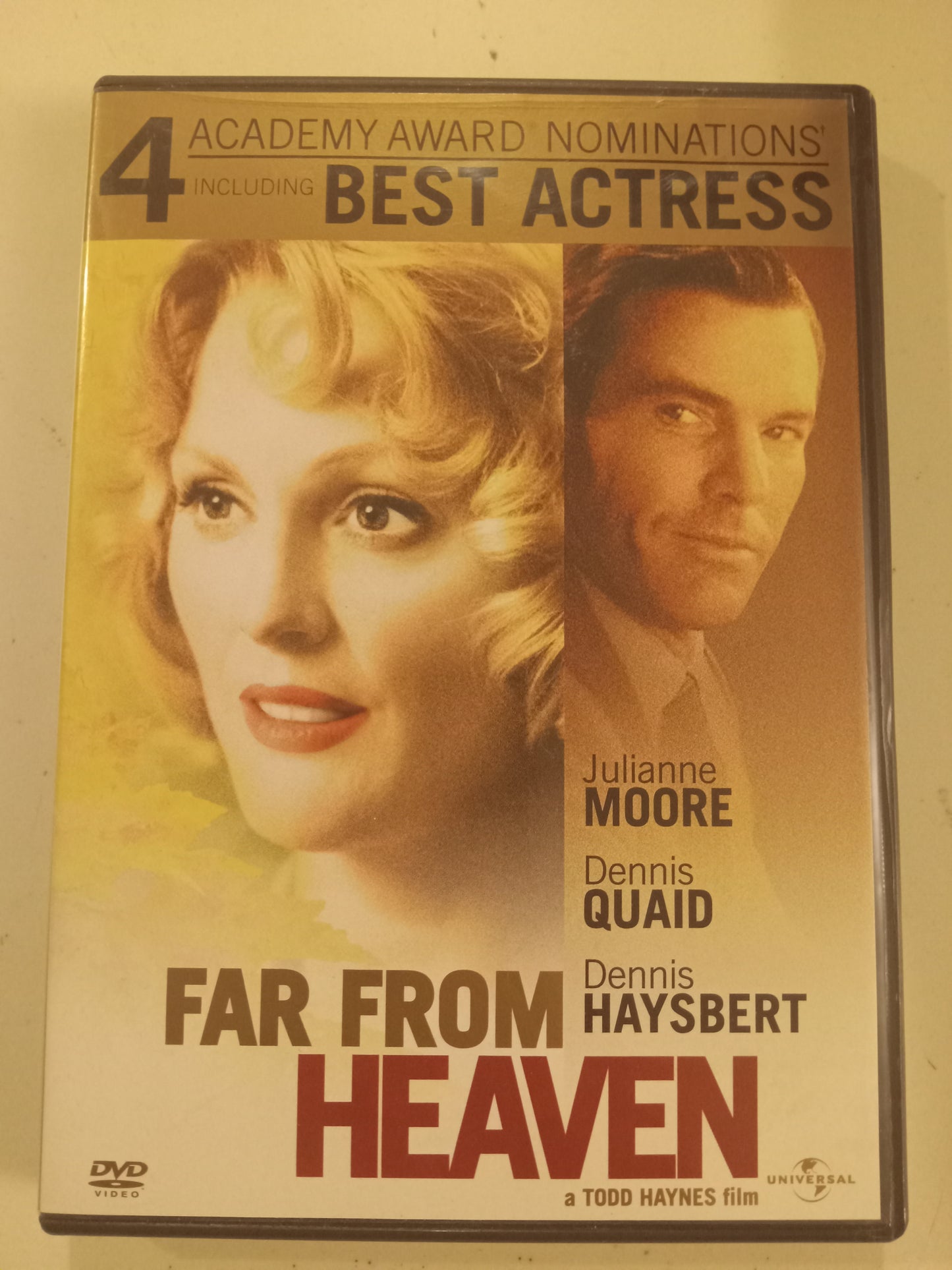 Far From Heaven, DVD Movie, Dennis Quaid Widescreen, Rated PG-13, USED