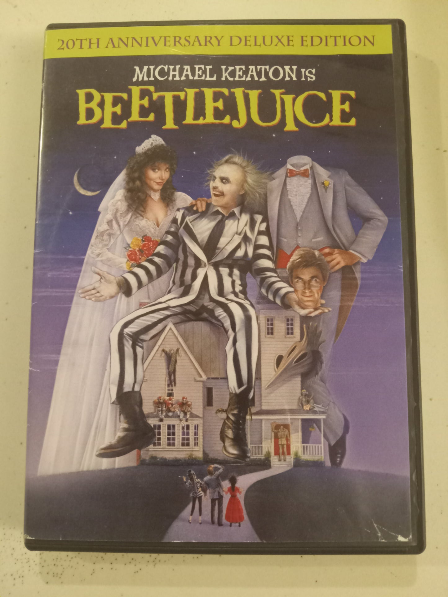BeetleJuice, Beetle Juice DVD Movie, Michael Keaton Widescreen, Rated PG, USED