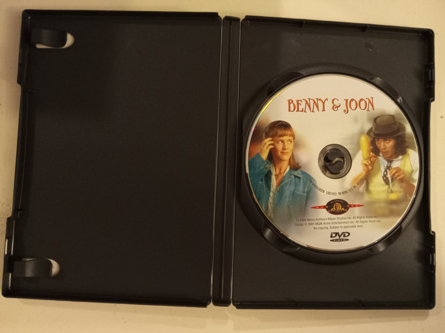 Benny And Joon, DVD Movie, Johnny Depp Widescreen, Rated PG, USED