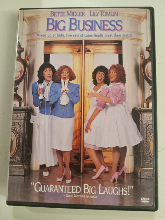 Big Business, DVD Movie, Bette Midler Widescreen, Rated PG, USED