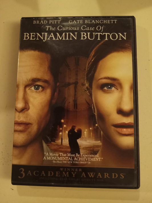 The Curious Case of Benjamin Button, DVD Movie, Brad Pitt Widescreen, Rated PG-13, USED