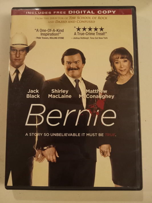 Bernie, DVD Movie, Jack Black Widescreen, Rated PG-13, USED