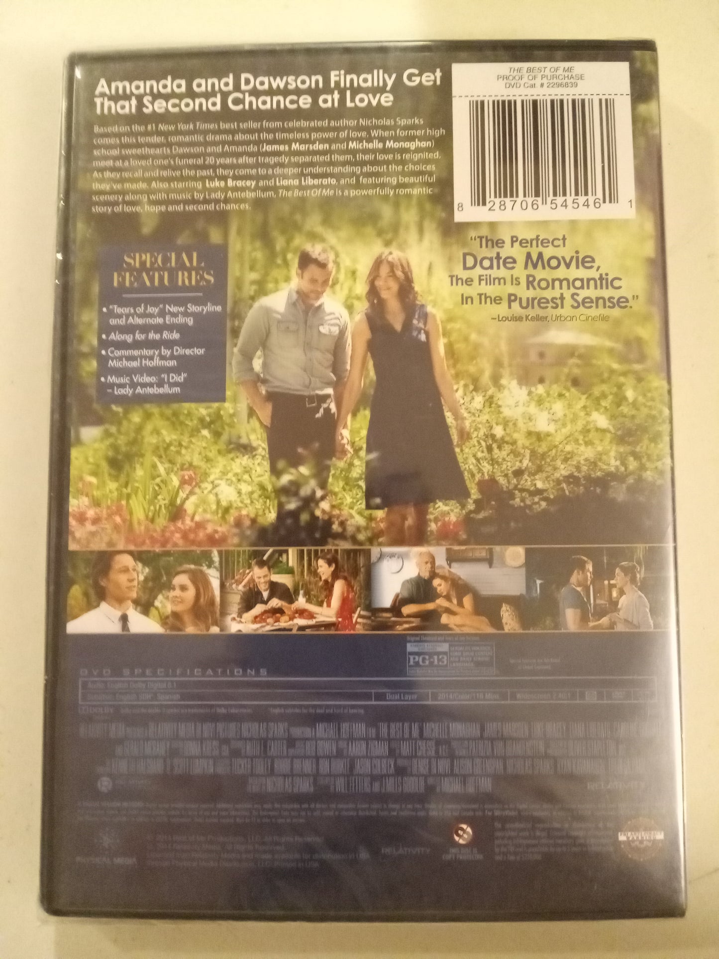 The Best Of Me, DVD Movie, James Marsden Widescreen, Rated PG-13, NEW/USED