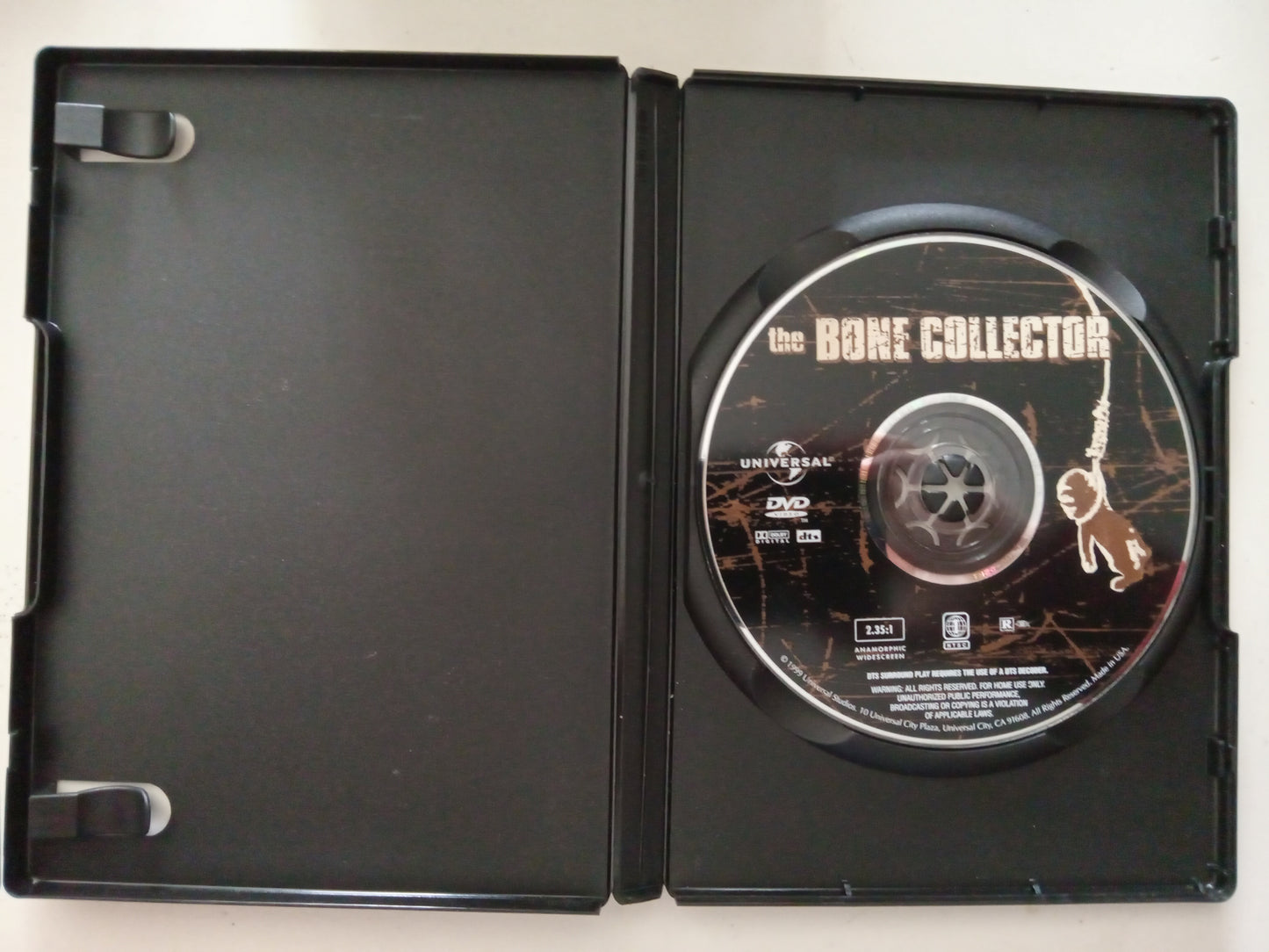 The Bone Collector, DVD Movie, Denzel Washington Widescreen, Rated R, USED