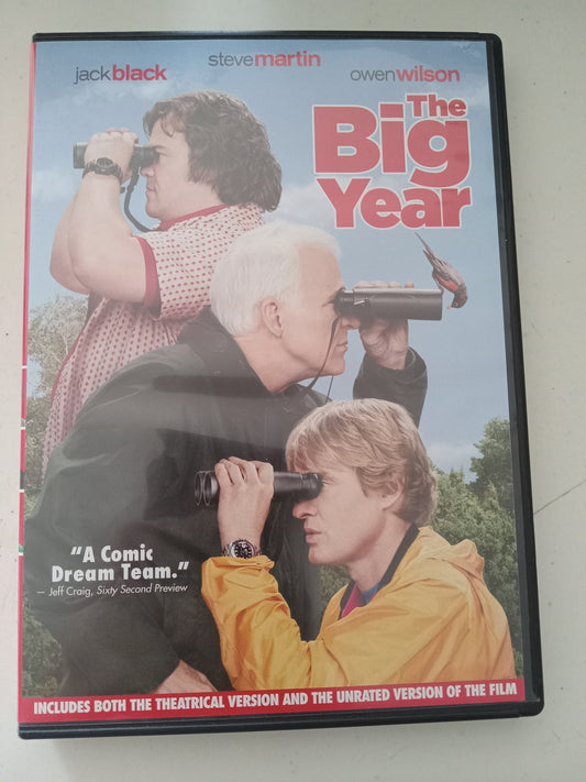 The Big Year, DVD Movie, Jack Black Widescreen, Rated PG, USED