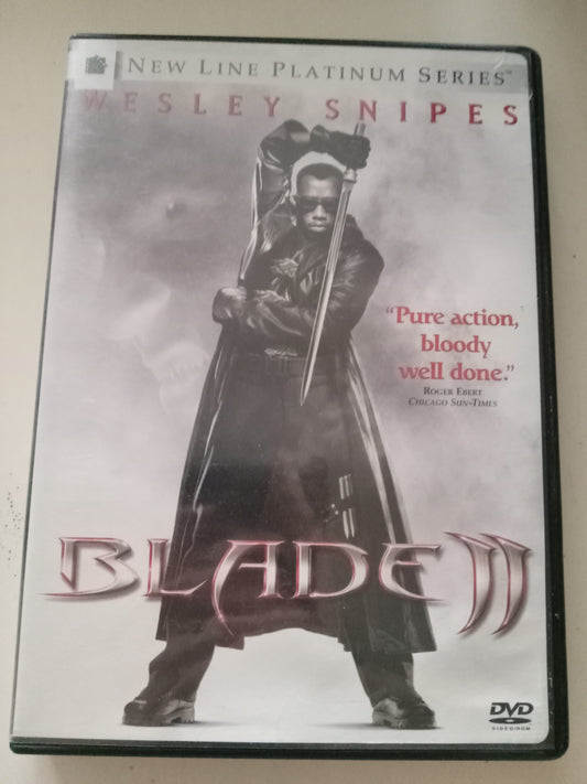 Blade II (2), DVD Movie, Wesley Snipes Widescreen, Rated R, USED