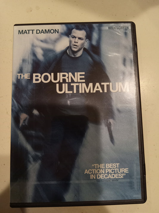 The Bourne Ultimatum, DVD Movie, Matt Damon Widescreen, Rated PG-13, USED