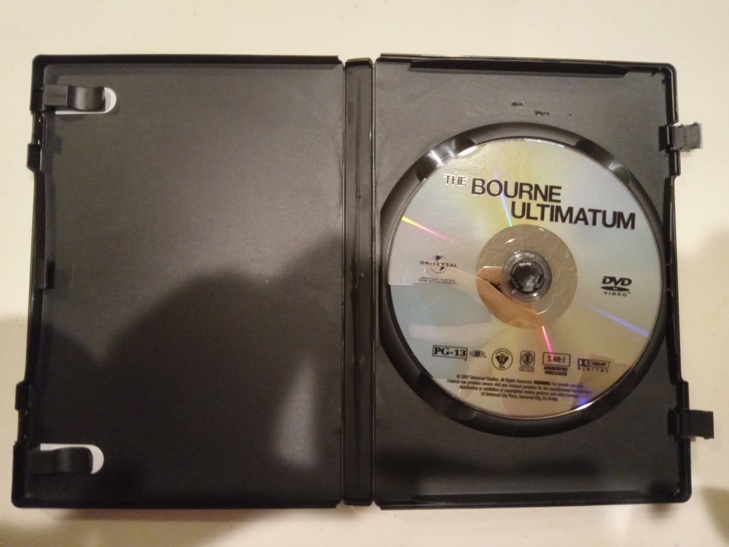 The Bourne Ultimatum, DVD Movie, Matt Damon Widescreen, Rated PG-13, USED