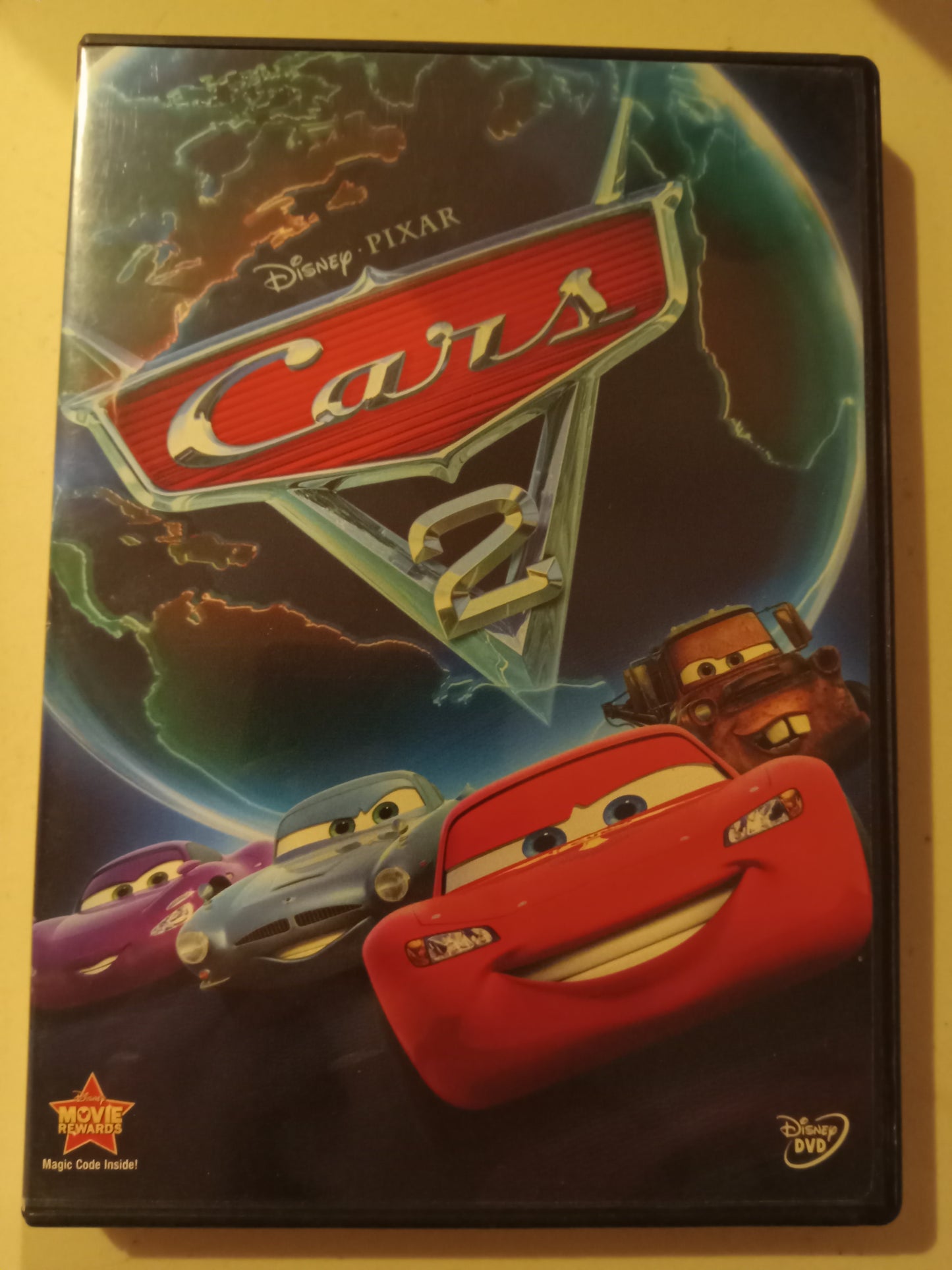 Cars 2, Disney Pixar Animation, DVD Movie, Widescreen, Rated G, USED