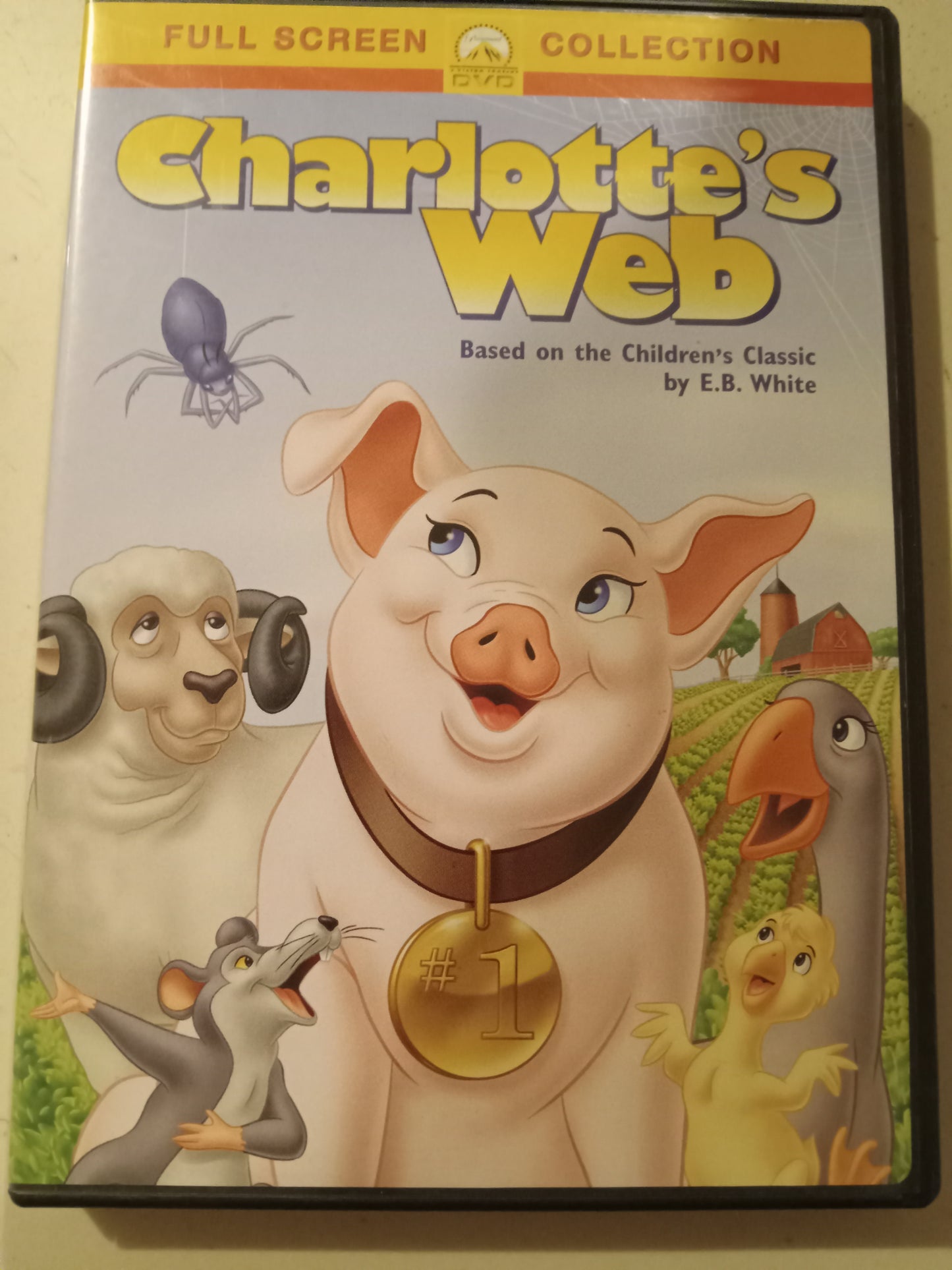 Charlottes Web, 1973 Animated, DVD Movie, Fullscreen/Widescreen, Rated G, USED
