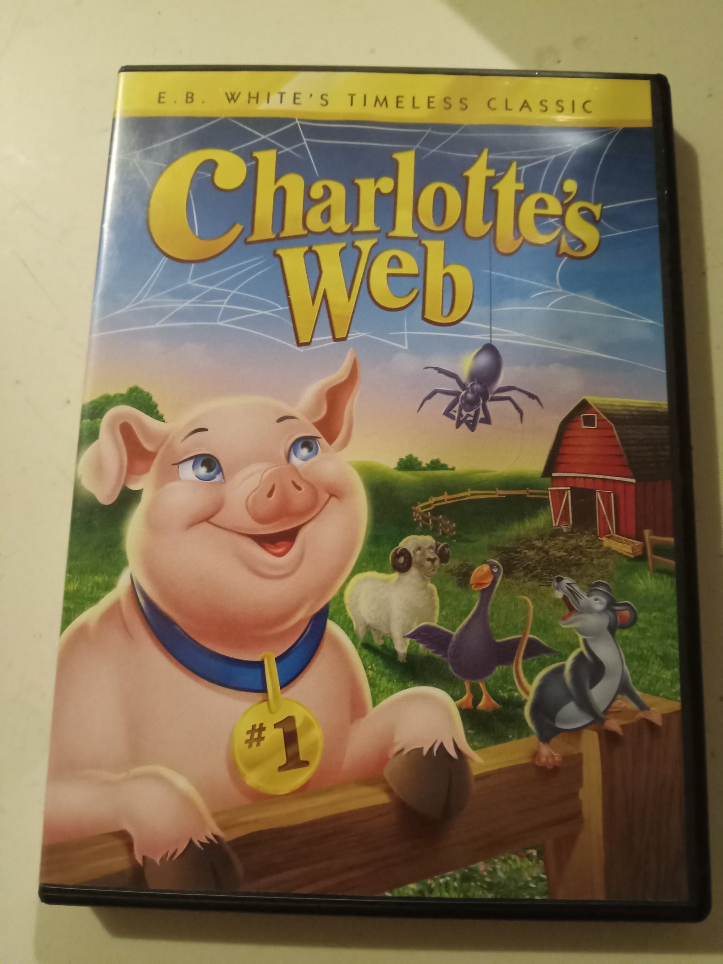 Charlottes Web, 1973 Animated, DVD Movie, Fullscreen/Widescreen, Rated G, USED
