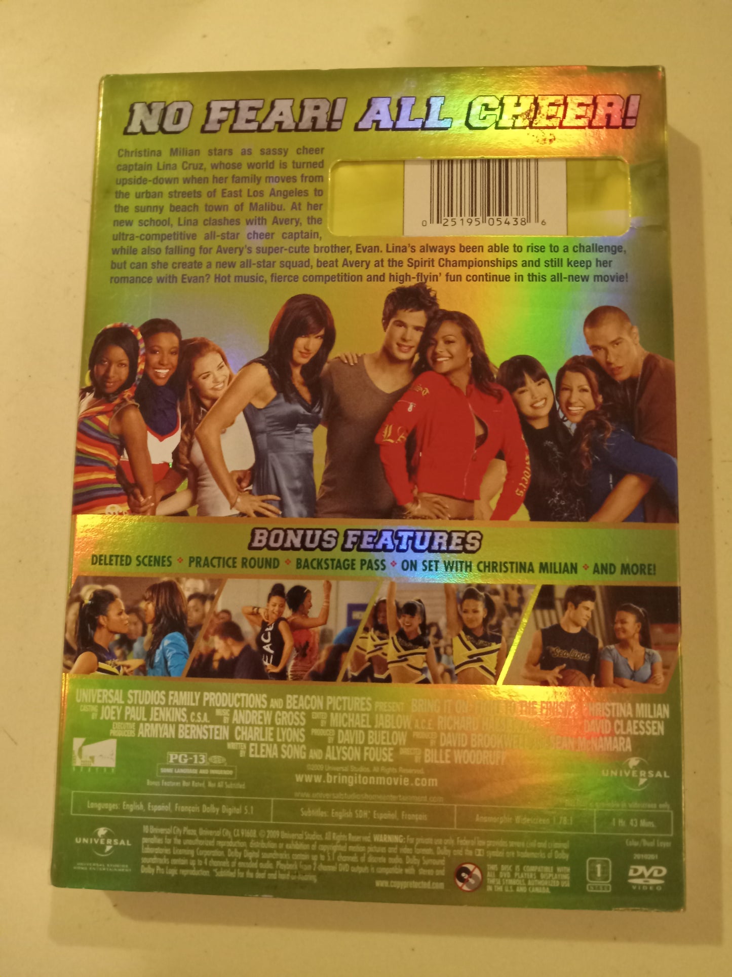 Bring It On, Fight To The Finish, DVD Movie, Christina Milian Widescreen, Rated PG-13, USED