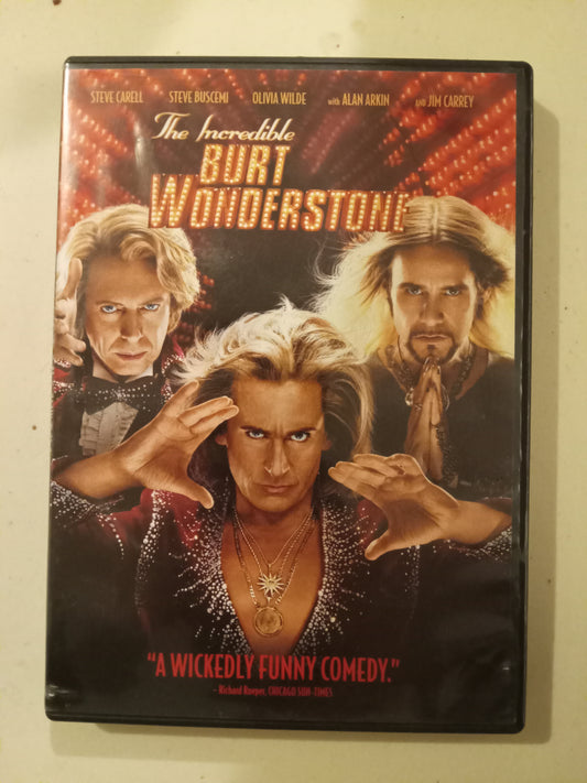 The Incredible Burt Wonderstone, DVD Movie, Steve Carell Widescreen, Rated PG-13, USED