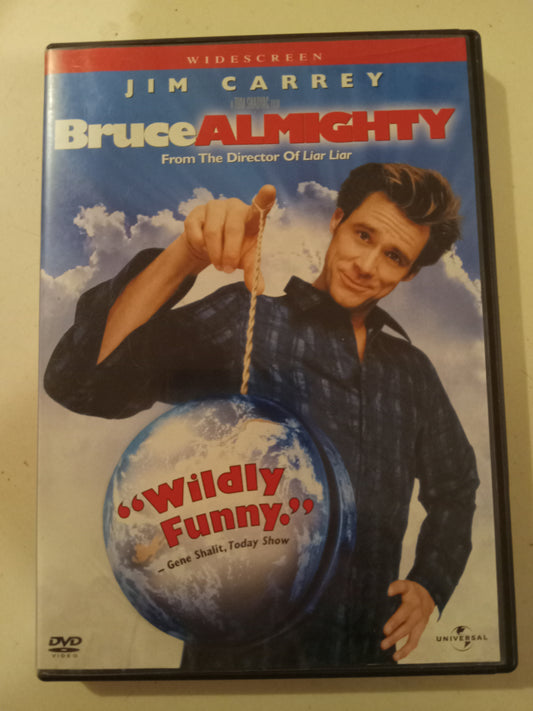 Bruce Almighty, DVD Movie, Jim Carrey Widescreen, Rated PG-13, USED