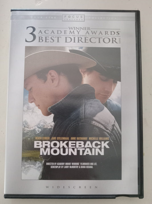 BrokeBack Mountain, DVD Movie, Heath Ledger Widescreen, Rated R, USED