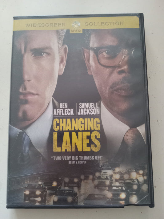 Changing Lanes, DVD Movie, Ben Affleck Widescreen, Rated R, USED