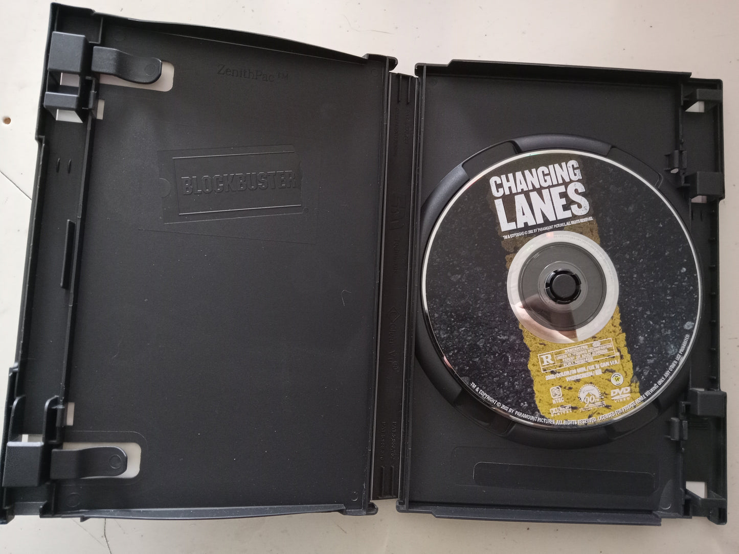 Changing Lanes, DVD Movie, Ben Affleck Widescreen, Rated R, USED