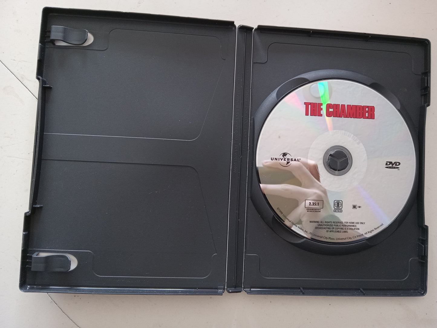 The Chamber, DVD Movie, Gene Hackman Widescreen, Rated R, USED