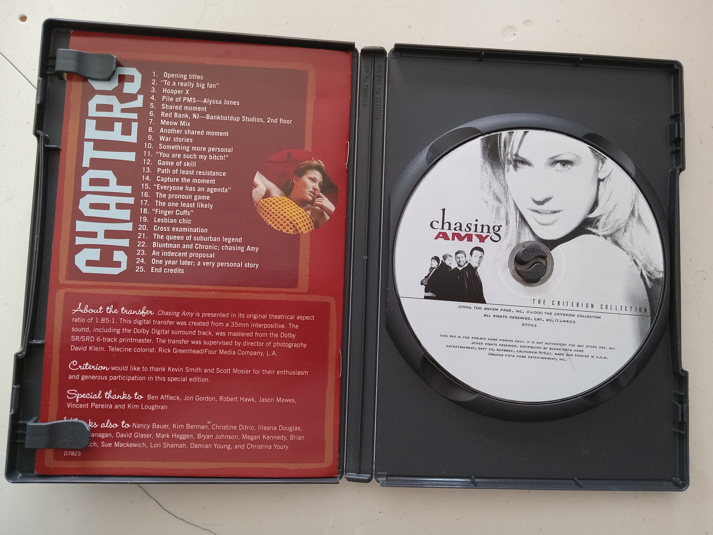 Chasing Amy, DVD Movie, Ben Affleck Widescreen, Rated R, USED